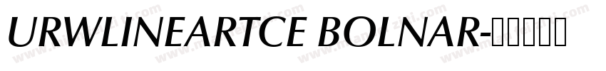 URWLINEARTCE BOLNAR字体转换